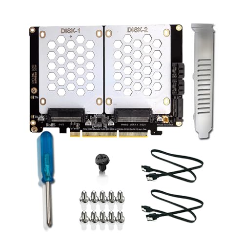 PH46-2 PCIE4.0X8 Zwei Bay Split Adapter SFF8639 Und 2 5-Festplatten Auf PCIE4.0-Adapter Mit Hoher Leistung von BAHJKASD