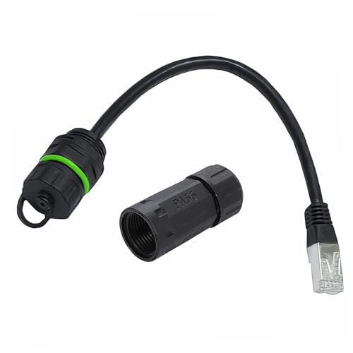 BAHJKASD RJ45 wasserdichte Stecker Set Cat6 Ethernet Anschluss 8p8c Doppelanschluss Stecker Panel Mount Behälter IP68 IP68 BAHJKASD RJ45 wasserdichte Stecker Set Cat6 Ethernet Anschluss 8p8c Doppelanschluss Stecker Panel Mount Behälter IP68 IP68 von BAHJKASD