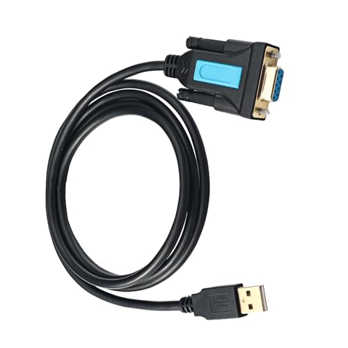 BAHJKASD USB Zu RS232 Adapter Mit PL2303 Chipsatz USB 2.0 Männlich RS232 Serienadapter Female Kabel Für Desktop Laptop Drucker von BAHJKASD
