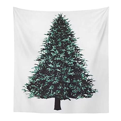 BAHJKASD Weihnachtsbaum Wandteppich für Zuhause Wohnzimmer Hintergrund Dekoration Tapisserie Weihnachtsbaum Tapisserie von BAHJKASD