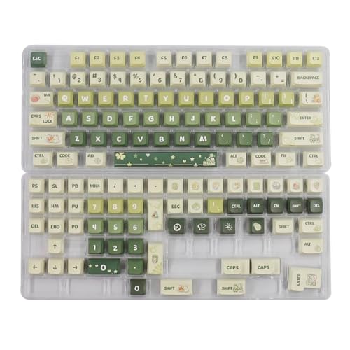 BAHJKASD Green Theme Keycaps PBT DyeSublimation Process Keycap 133Key XDA Profile For Mechanical Keyboards Installation Spring Green Theme Keycaps BAHJKASD Green Theme Keycaps PBT DyeSublimation Process Keycap 133Key XDA Profile For Mechanical Keyboards Installation Spring Green Theme Keycaps von BAHJKASD
