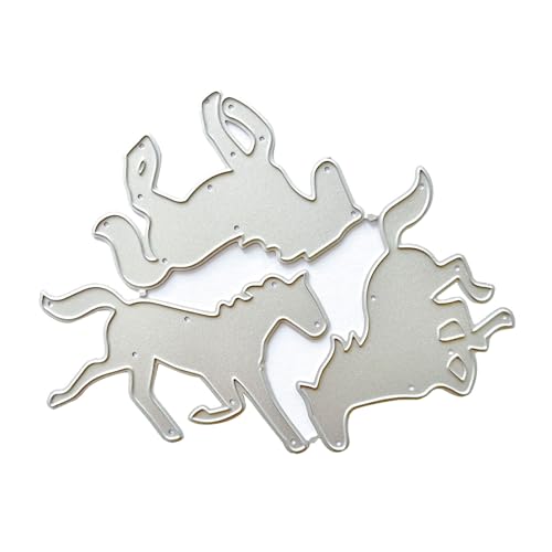 Metall-Stanzschablone mit Pferde-Motiv, Scrapbooking, Schablone, Karten, Fotoalbum, Vorlage, Dekoration, Handwerk Metall-Stanzschablone mit Pferde-Motiv, Scrapbooking, Schablone, Karten, Fotoalbum, Vorlage, Dekoration, Handwerk von BAHJKASD