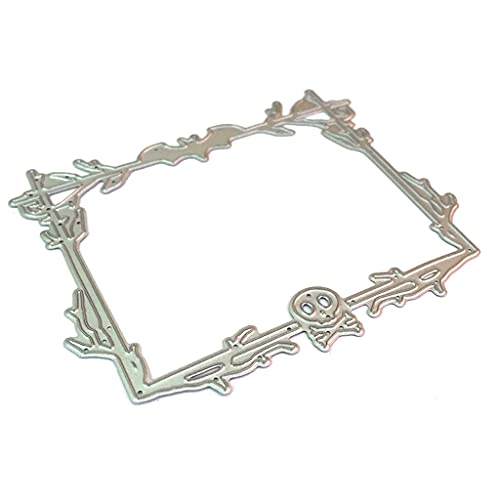 BAHJKASD Metall-Stanzschablone mit Totenkopf-Motiv, Schablone, Scrapbooking, Album, Papier, Karte, Schablone, Prägung, Dekoration, Stanzschablone von BAHJKASD