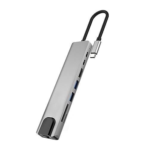 TypeC auf HDTV 100 Mbps Ethernet-USB mit Kartenschlitz-Lesegerät Typ-C-Adapter für Laptop-Telefone TypeC auf HDTV 100 Mbps Ethernet-USB mit Kartenschlitz-Lesegerät Typ-C-Adapter für Laptop-Telefone von BAHJKASD