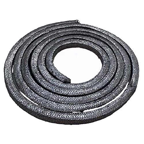 BAIBOS Graphit-Geflechtpackung Graphit-Drahtstange Pumpenventildichtung Graphit-Füllung Dichtungs-Graphit-Stopfbuchspackung Seillänge 2 m (Size : 10 * 10mm) von VOXIN