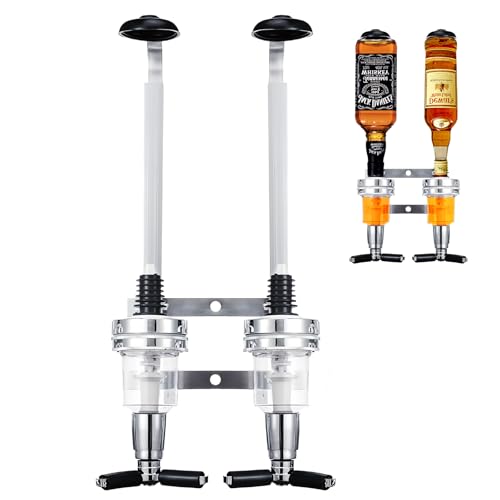2 Stück Schnapsspender, Doppelkopf Dispenser Flaschenhalter wand,Bar Butler Aluminium Flaschenhalter wand Shot Dosierer für Flaschen, Spirituosen, Familien, Bar, Barkeeper Liebhaber 2 Stück Schnapsspender, Doppelkopf Dispenser Flaschenhalter wand,Bar Butler Aluminium Flaschenhalter wand Shot Dosierer für Flaschen, Spirituosen, Familien, Bar, Barkeeper Liebhaber von BAIFULAI