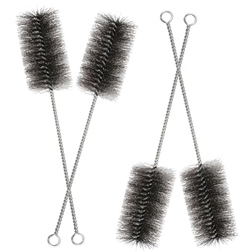 4 Stück Ofenrohrbürste 40mm für schwierige Ecken, Schornsteinbürste Rohrbürsten Universal Kleiner Kaminreiniger Entrußer für Drahtbürste Stahldraht Besen zur Reinigung von Heizkesseln und Rohren von BAIFULAI