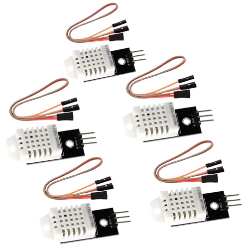 5 Stück DHT / 2302 Temperatursensor 22 Modul, Sensor 22 Luftfeuchtigkeitssensor mit Platine und Kabel 3.3-5.5V Kompatibel mit Arduino, DHT Temperatursensor, Digitaler Temperatu und Feuchtesensor 5 Stück DHT / 2302 Temperatursensor 22 Modul, Sensor 22 Luftfeuchtigkeitssensor mit Platine und Kabel 3.3-5.5V Kompatibel mit Arduino, DHT Temperatursensor, Digitaler Temperatu und Feuchtesensor von BAIFULAI