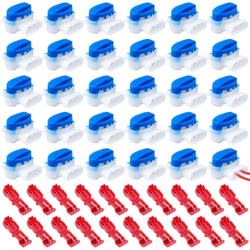 50 Stück Mähroboter Kabelverbinder, Rasenroboter Kabelverbinder, Verbindungsklemmen Kabelklemmen Draht Kabel Verbinder, 314 Wasserdicht Kabelklemme für Rasenroboter Rasenmäher Automower von BAIFULAI