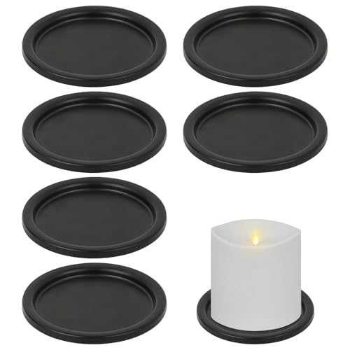 6 Stück Kerzenhalter, 10cm Stumpenkerzen Metall Kerzenständer Teelichthalter Stabkerzen Deko Tablett Rund Kerzenuntersetzer für Stumpenkerzen Taufkerzen Teelichter Tischdeko 6 Stück Kerzenhalter, 10cm Stumpenkerzen Metall Kerzenständer Teelichthalter Stabkerzen Deko Tablett Rund Kerzenuntersetzer für Stumpenkerzen Taufkerzen Teelichter Tischdeko von BAIFULAI