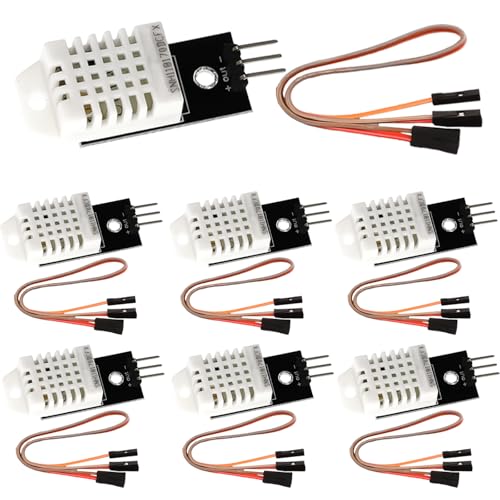 7 Stück DHT Temperatursensor 22/2302 und Luftfeuchtigkeitssensor mit Platine und Kabel 3.3-5.5V DHT Temperatursensor kompatibel mit Arduino, Sensor 22 Digitaler Temperatu und Feuchtesensor 7 Stück DHT Temperatursensor 22/2302 und Luftfeuchtigkeitssensor mit Platine und Kabel 3.3-5.5V DHT Temperatursensor kompatibel mit Arduino, Sensor 22 Digitaler Temperatu und Feuchtesensor von BAIFULAI