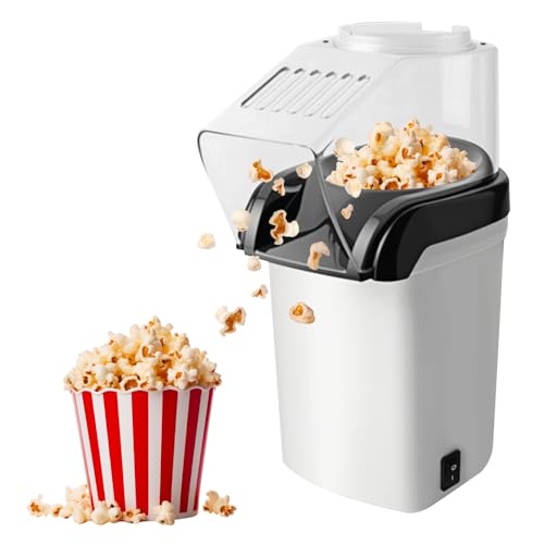 BAIFULAI 1200w Popcornmaschine, Mini Heißluft Popcorn Maker Gesund Ohne Öl Fett 2 Minuten One-Touch-Bedienung für Zuhause Filme Weihnachten Partys Fußballabend BAIFULAI 1200w Popcornmaschine, Mini Heißluft Popcorn Maker Gesund Ohne Öl Fett 2 Minuten One-Touch-Bedienung für Zuhause Filme Weihnachten Partys Fußballabend von BAIFULAI