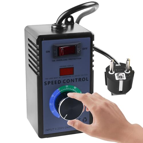 Drehzahlregler 230v Pumpe, Drehzahlregler 230v Motor, Lüfter, Leistungsregler 230v für Winkelschleifer/Bläser/Handbohrer/Kreissägen Spannungsregler AC 220v Spitzenleistung 4000w. Drehzahlregler 230v Pumpe, Drehzahlregler 230v Motor, Lüfter, Leistungsregler 230v für Winkelschleifer/Bläser/Handbohrer/Kreissägen Spannungsregler AC 220v Spitzenleistung 4000w. von BAIFULAI