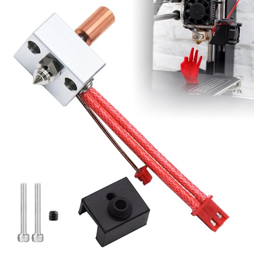 Ender 3 S1 Sprite Extruder Hotend Heater Block Kit, Titanium Heatbreak Upgrades High Temperature 300℃ Plated Copper Nozzle für Ender 3 S CR-10 Smart Pro Sermoon V1 Sermoon V1 Pro 3d-Drucker von BAIFULAI