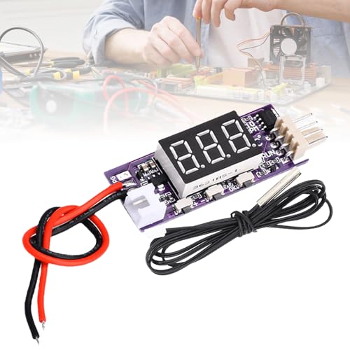 PWM Fan Speed Control Module, DC 12V 3A 4 Draht Lüftersteuerung mit zwei Sonden, Lüftergeschwindigkeits Steuermodul, PWM controller Automatischer Temperaturregler NTC Sensor für 3000mA Lüfter PWM Fan Speed Control Module, DC 12V 3A 4 Draht Lüftersteuerung mit zwei Sonden, Lüftergeschwindigkeits Steuermodul, PWM controller Automatischer Temperaturregler NTC Sensor für 3000mA Lüfter von BAIFULAI