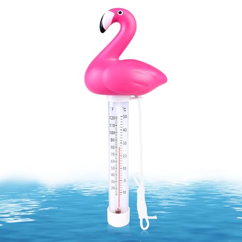 Pool Thermometer, Schwimmendes Wasserthermometer Poolthermometer schwimmend Baby Thermometer Badewanne Bruchfest Wasserthermometer für Whirlpools im Innen- und Außenbereich Pools (Rosa) von BAIFULAI