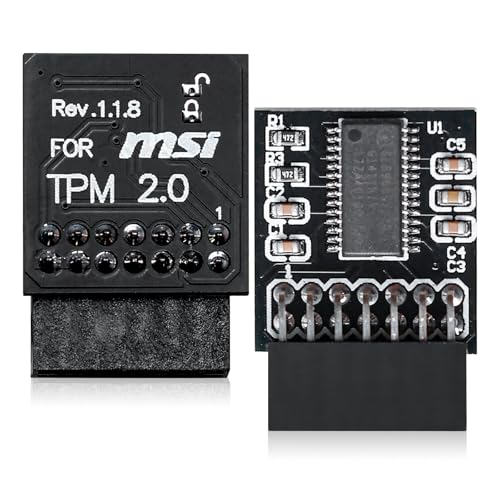 TPM 2.0 Modul, LPC 12Pin TPM 2.0 Modul für ASUS Win11, TPM 2.0 Modul Gigabyte mit Mm Abstand 2x7P6, TPM Modul Leiterplattenplatine für Computer-Motherboard, Kompatibel mit ASUS Motherboard TPM 2.0 Modul, LPC 12Pin TPM 2.0 Modul für ASUS Win11, TPM 2.0 Modul Gigabyte mit Mm Abstand 2x7P6, TPM Modul Leiterplattenplatine für Computer-Motherboard, Kompatibel mit ASUS Motherboard von BAIFULAI