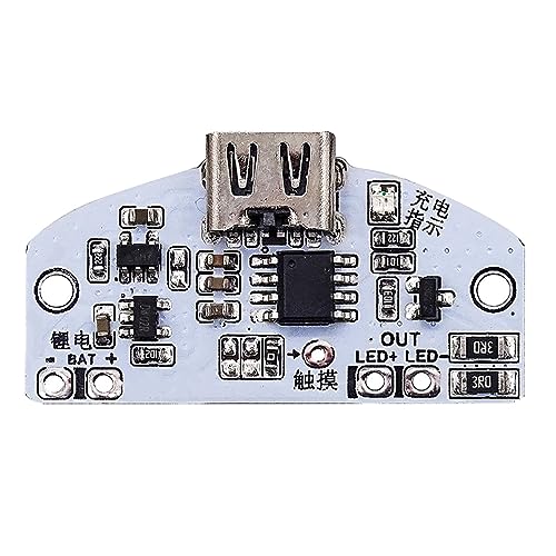 BAIRU Integrierte Schaltkreise Für Typ C Tischlampen USB Aufladung Dreistufiges Dimmen Kapazitive Berührungserkennung Dimmen LED USB Ladesteuermodul Typ C Lademodul Für Schreibtischlampen Kapazitive von BAIRU