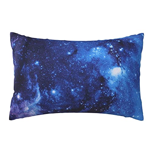 Blauer Galaxie-Druck Kissenbezüge Mikrofaser Kissenbezug, dekorativer Kissenbezug, Kissenbezüge für Sofa Schlafzimmer, 50,8 x 76,2 cm von BAISHEEP