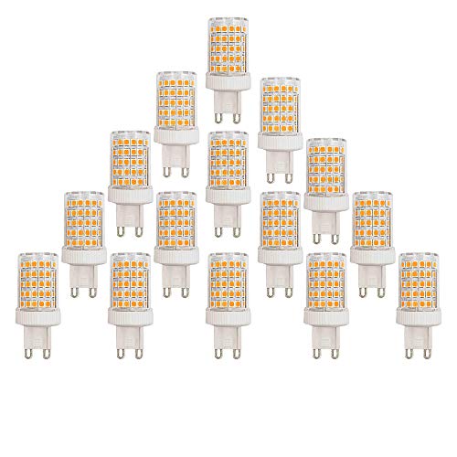 BAISHICHENG 15 Packungen G9 LED-Glühbirne, 10 W (Ersatz der G9 100 W Halogenlampe) Keramiksockel Nicht Dimmbar 3000K Warmweiß 1000LM Haushaltsbeleuchtung mit 360 ° Abstrahlwinkel von BAISHICHENG