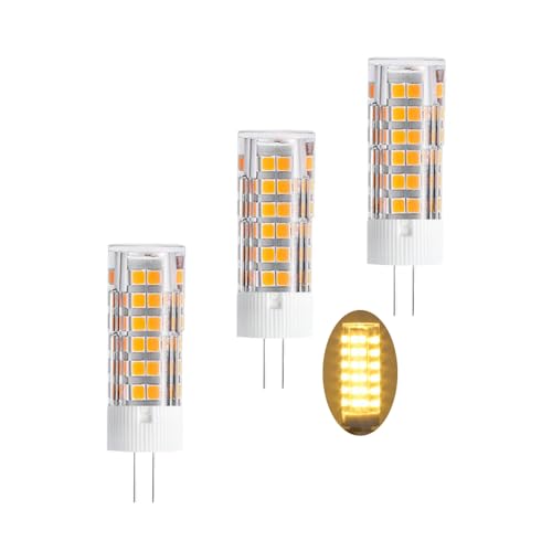BAISHICHENG G4 LED Lampen 7W(Entspricht 70W Halogen) 3000K Nicht Dimmbare Maisbirnen,Warmweiß 360° Abstrahlwinkel 3 Packungen G4 Bi-Pin Energiesparende LED Glühbirne von BAISHICHENG