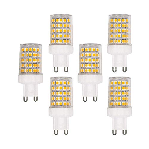 BAISHICHENG G9 10W Keramiksockel LED Glühbirne(Ersatz der G9 100W Halogenlampe) Nicht Dimmbare Glühlampe 3000K Warmweiß 1000LM Beleuchtung 6 Packungen von BAISHICHENG