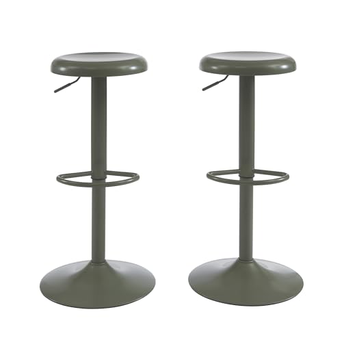 BAÏTA 2er Set Hocker Holy Metall Grün Matt von BAÏTA