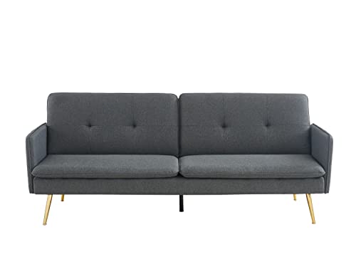 BAÏTA Adam Sofa, rechts, ausziehbar, 3-Sitzer, Stoff, Anthrazit, 203,5 x 87,5 x 82 cm von BAÏTA