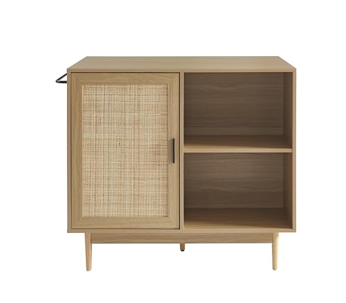 BAÏTA Amana Zentrale Insel, MDF und Spanplatte, Eichenholz-Optik, L100cm von BAÏTA