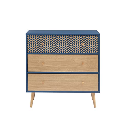 BAÏTA CAPUCINE02 Nachttisch, Holzwerkstoff, blau, L78cm von BAÏTA