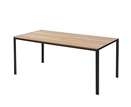 BAÏTA Esstisch SOHO, Holz und Metall, schwarz, L180cm von BAÏTA