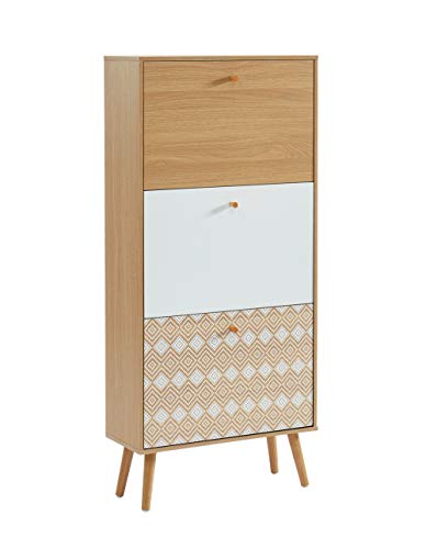 BAÏTA LEIKA04 Schuhschrank, Eiche und Weiß, 60 x 23,5 x 131 cm BAÏTA LEIKA04 Schuhschrank, Eiche und Weiß, 60 x 23,5 x 131 cm von BAÏTA