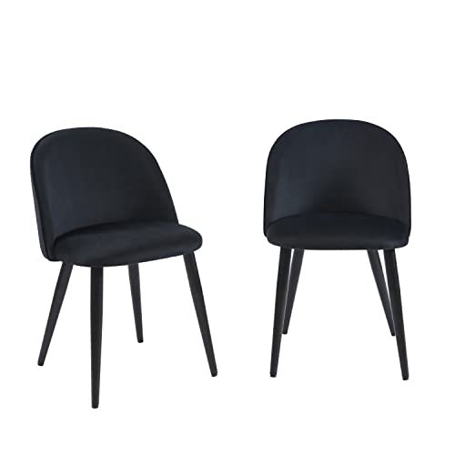 BAÏTA Macaron 2 Stühle, Schwarz, L51cm von BAÏTA