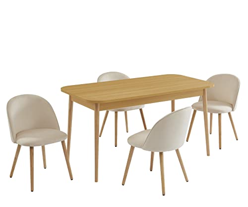 BAÏTA Macaron Set Tisch + 4 Stühle, L 150 cm BAÏTA Macaron Set Tisch + 4 Stühle, L 150 cm von BAÏTA