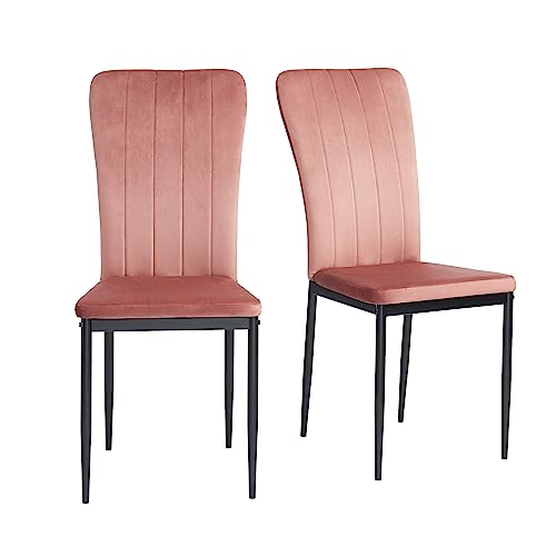 BAÏTA Poppy 2 Stühle, Metall, Rose, L56.5cm von BAÏTA