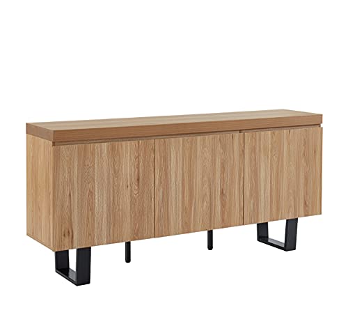 BAÏTA Sideboard, Holz und Metall, Eichenholz-Optik, 180 cm von BAÏTA