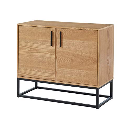 BAÏTA Brixton Sideboard, Holzwerkstoff, Holzfurnier, L90cm von BAÏTA