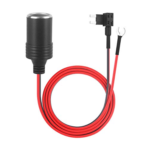 1m Auto Zigarettenanzünder mit Sicherungen Kit Add-a-Circuit TAP Adapter Lead 1.0mm Kabel mit 12V Sicherungshalter für Micro Mini Standard ATM APM Blade Sicherungen (klein) von BAITHNA