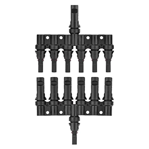 BAITHNA 1 bis 6 Solarmodulverbinder - 6-Wege Y Zweig DIY Mount Tool Solar Parallelverbinder in Paar - Solardrahtverbinder für Verbindung zwischen Solarzellen von BAITHNA