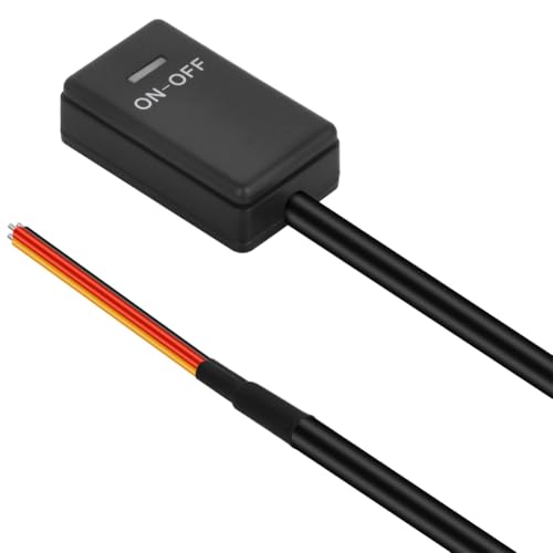 DC12V 1A EIN/AUS DIY Paste Schalter Power Switch Kein Bohrknopf Schalter Geeignet für Auto Modifikation von BAITHNA