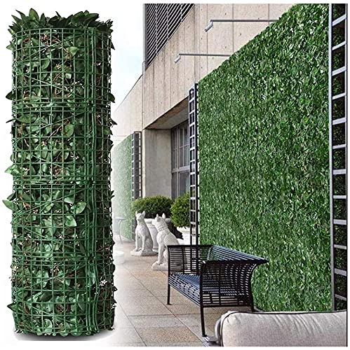 BAITUB Pflanzenwand Künstlich Garten Terrasse Dekoration Zaun Balkon Sichtschutz Wand Sichtschutz Hecke Artificia Blatt Sichtschutz Wand Sichtschutz Garten Kunststoff(Color:,Size:1.5x3m) von BAITUB