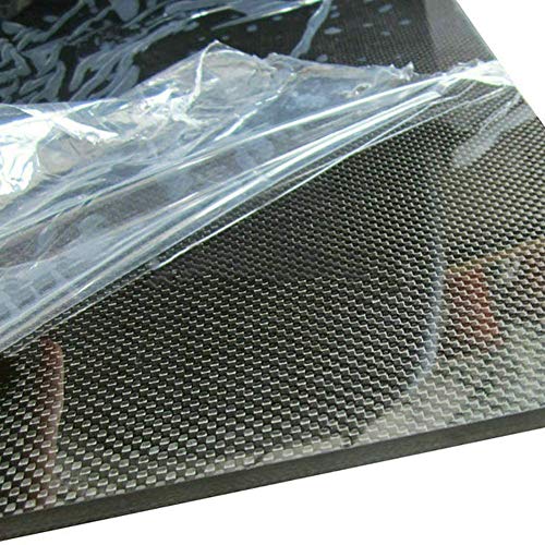 BAIWANLIN 3K Kohlefaser Platte Karbon Carbonfaserplatten Laminatplatte Schwarz Hoher Härte Leinwandbindung glänzend für Drohnenrahmen Dicke:1.0mm,100mm*500mm von BAIWANLIN
