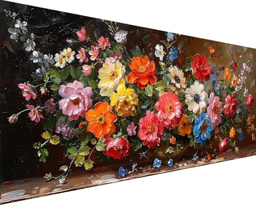 Malen Nach Zahlen Blume Malen Nach Zahlen Erwachsene Blume Paint by Numbers mit 3 Pinseln und Acrylfarben Handgemalt Ölgemälde Farbige Leinwand Set, Geschenke für Frauen, Zimmer Deko 30x60cm q3-248 Malen Nach Zahlen Blume Malen Nach Zahlen Erwachsene Blume Paint by Numbers mit 3 Pinseln und Acrylfarben Handgemalt Ölgemälde Farbige Leinwand Set, Geschenke für Frauen, Zimmer Deko 30x60cm q3-248 von BAIYAACO