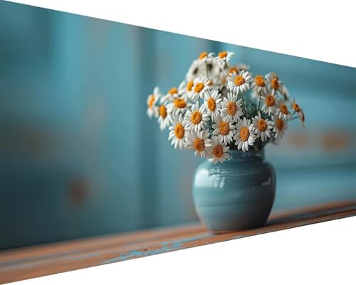 Malen Nach Zahlen Blume Malen Nach Zahlen Erwachsene Gänseblümchen Paint by Numbers Kits mit 3 - Pinseln und Acrylfarben Handgemalt Ölgemälde Farbige Leinwand Set, Geschenke für Frauen 40x80cm v3-3G Malen Nach Zahlen Blume Malen Nach Zahlen Erwachsene Gänseblümchen Paint by Numbers Kits mit 3 - Pinseln und Acrylfarben Handgemalt Ölgemälde Farbige Leinwand Set, Geschenke für Frauen 40x80cm v3-3G von BAIYAACO