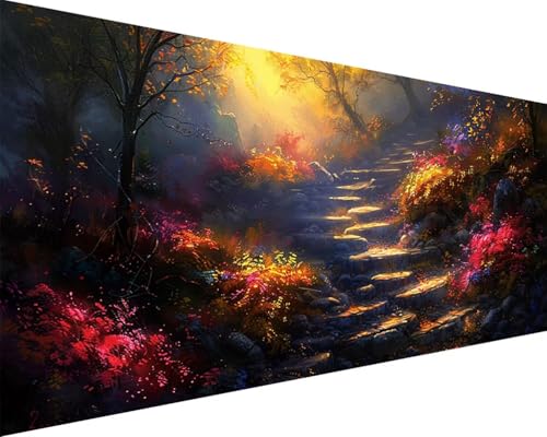 Malen Nach Zahlen Blume Malen Nach Zahlen Erwachsene Landschaft Paint by Numbers Kits mit 3 - Pinseln und Acrylfarben Handgemalt Ölgemälde Farbige Leinwand Set, Geschenke für Frauen 30x60cm m3-13K Malen Nach Zahlen Blume Malen Nach Zahlen Erwachsene Landschaft Paint by Numbers Kits mit 3 - Pinseln und Acrylfarben Handgemalt Ölgemälde Farbige Leinwand Set, Geschenke für Frauen 30x60cm m3-13K von BAIYAACO
