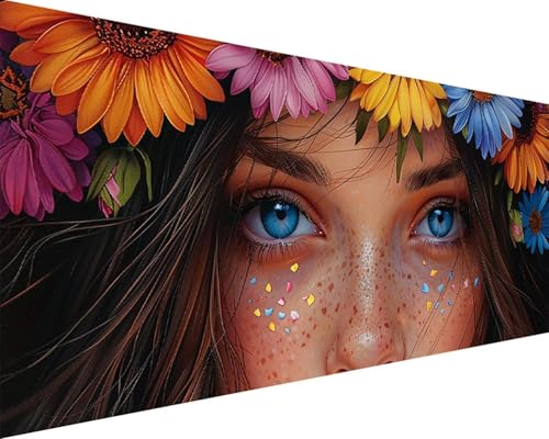 Malen Nach Zahlen Blume Malen Nach Zahlen Erwachsene Mädchen Paint by Numbers mit 3 Pinseln und Acrylfarben Handgemalt Ölgemälde Farbige Leinwand Set, Geschenke für Frauen, Zimmer Deko 40x80cm o3-2V Malen Nach Zahlen Blume Malen Nach Zahlen Erwachsene Mädchen Paint by Numbers mit 3 Pinseln und Acrylfarben Handgemalt Ölgemälde Farbige Leinwand Set, Geschenke für Frauen, Zimmer Deko 40x80cm o3-2V von BAIYAACO