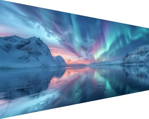 Malen Nach Zahlen Erwachsene Aurora Malen Nach Zahlen Landschaft Paint by Numbers Farbige Leinwand mit Pinselset Acrylfarben Kreativ Set für Erwachsene, Home Wand Deko Wohnzimmer 100x200cm t4-17T Malen Nach Zahlen Erwachsene Aurora Malen Nach Zahlen Landschaft Paint by Numbers Farbige Leinwand mit Pinselset Acrylfarben Kreativ Set für Erwachsene, Home Wand Deko Wohnzimmer 100x200cm t4-17T von BAIYAACO