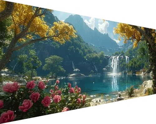 Malen Nach Zahlen Erwachsene Baum Malen Nach Zahlen Fallen Paint by Numbers Farbige Leinwand mit Pinselset Acrylfarben Kreativ Set für Erwachsene, Home Wand Deko Wohnzimmer Geschenke 40x80cm r4-47 Malen Nach Zahlen Erwachsene Baum Malen Nach Zahlen Fallen Paint by Numbers Farbige Leinwand mit Pinselset Acrylfarben Kreativ Set für Erwachsene, Home Wand Deko Wohnzimmer Geschenke 40x80cm r4-47 von BAIYAACO
