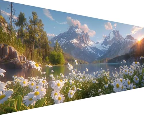 Malen Nach Zahlen Erwachsene Blume Malen Nach Zahlen Berg Paint by Numbers Farbige Leinwand mit Pinselset Acrylfarben Kreativ Set für Erwachsene, Home Wand Deko Wohnzimmer Geschenke 40x80cm f4-28A Malen Nach Zahlen Erwachsene Blume Malen Nach Zahlen Berg Paint by Numbers Farbige Leinwand mit Pinselset Acrylfarben Kreativ Set für Erwachsene, Home Wand Deko Wohnzimmer Geschenke 40x80cm f4-28A von BAIYAACO