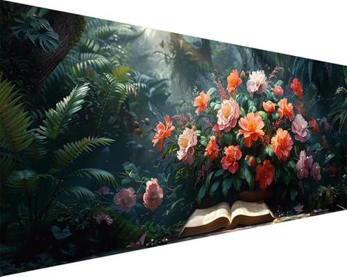 Malen Nach Zahlen Erwachsene Blume Malen Nach Zahlen Buch Paint by Numbers Farbige Leinwand mit Pinselset Acrylfarben Kreativ Set für Erwachsene, Home Wand Deko Wohnzimmer Geschenke 100x200cm h4-8Q Malen Nach Zahlen Erwachsene Blume Malen Nach Zahlen Buch Paint by Numbers Farbige Leinwand mit Pinselset Acrylfarben Kreativ Set für Erwachsene, Home Wand Deko Wohnzimmer Geschenke 100x200cm h4-8Q von BAIYAACO